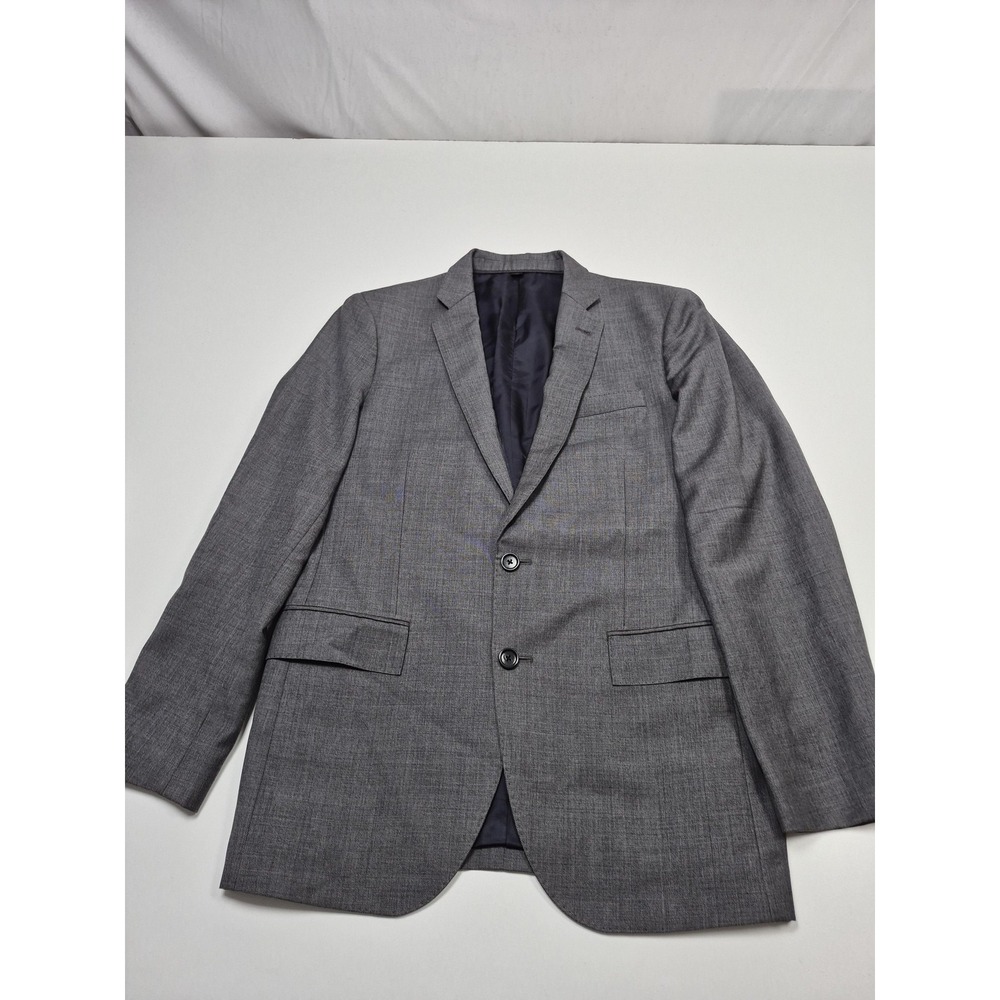 J.Crew Suit Jacket Mens 38R Gray Wool Ludlow Tollegno 1900 2 Button Slim Fit